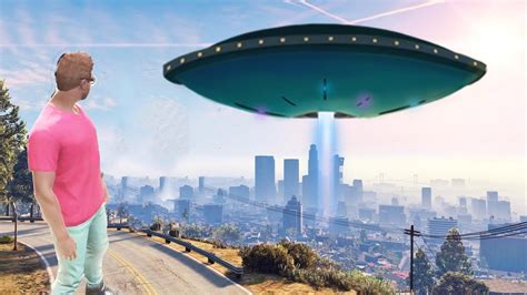 Grand theft auto ufo - The Mount Chiliad UFO. If the player stands on the viewing platform atop Mount Chiliad at 3:00 am while it is raining, a spinning UFO will materialise above the mountain south of the player. This UFO is of the same model as the sunken UFO, but with lights and FIB markings. The UFO will gradually disappear as the player moves closer to it, and ... 